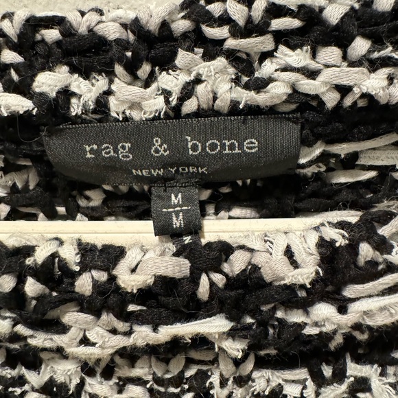 Rag & Bone Womens Cotton Chunky Knit Long Sleeve Viola Sweater Black Size M - Picture 4 of 5